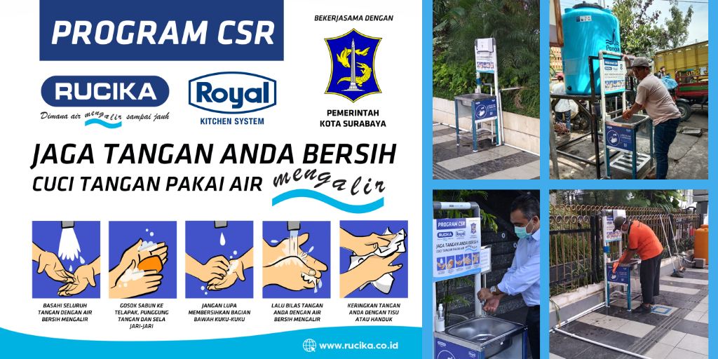 Cuci Tangan dengan Air Bersih
