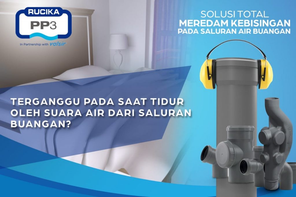 Rucika PP3 silent pipe anti bising untuk hotel