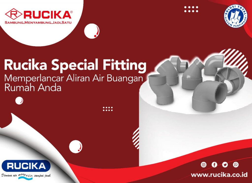 Percepat air buangan dengan special fitting