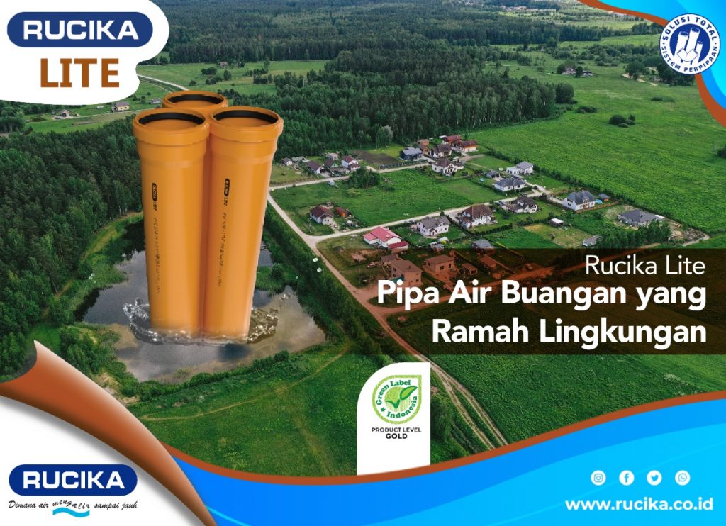 Rucika Lite Pipa air buangan yang ramah lingkungan