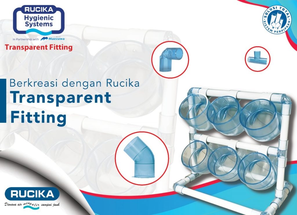 Transparent fitting untuk tempat penyimpanan