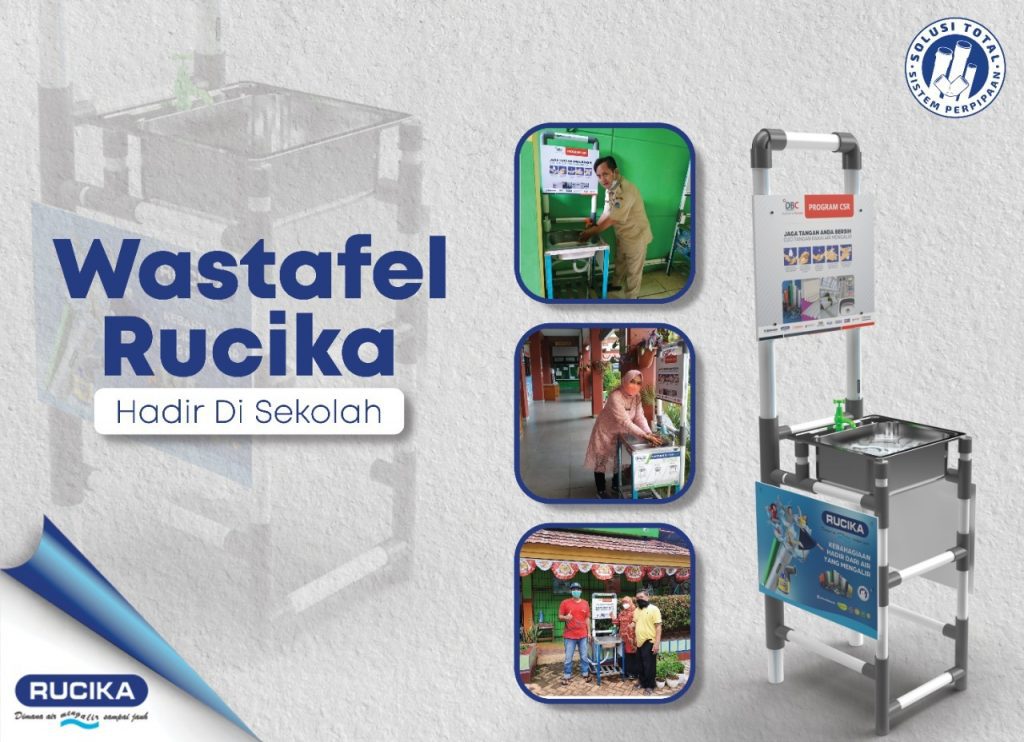 Wastafel Rucika di Sekolah