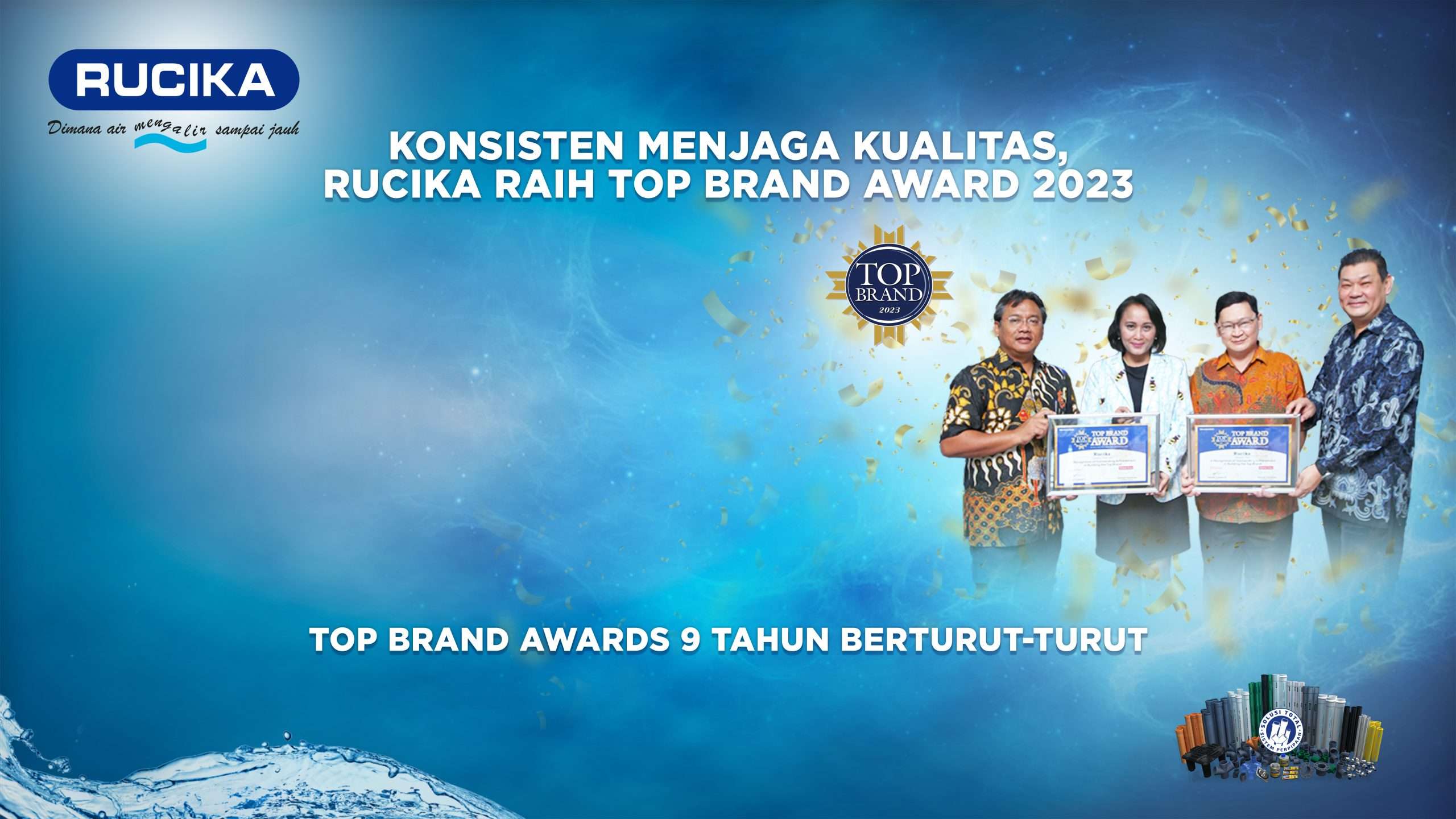 Konsisten Menjaga Kualitas, RUCIKA Raih Top Brand Award 2023