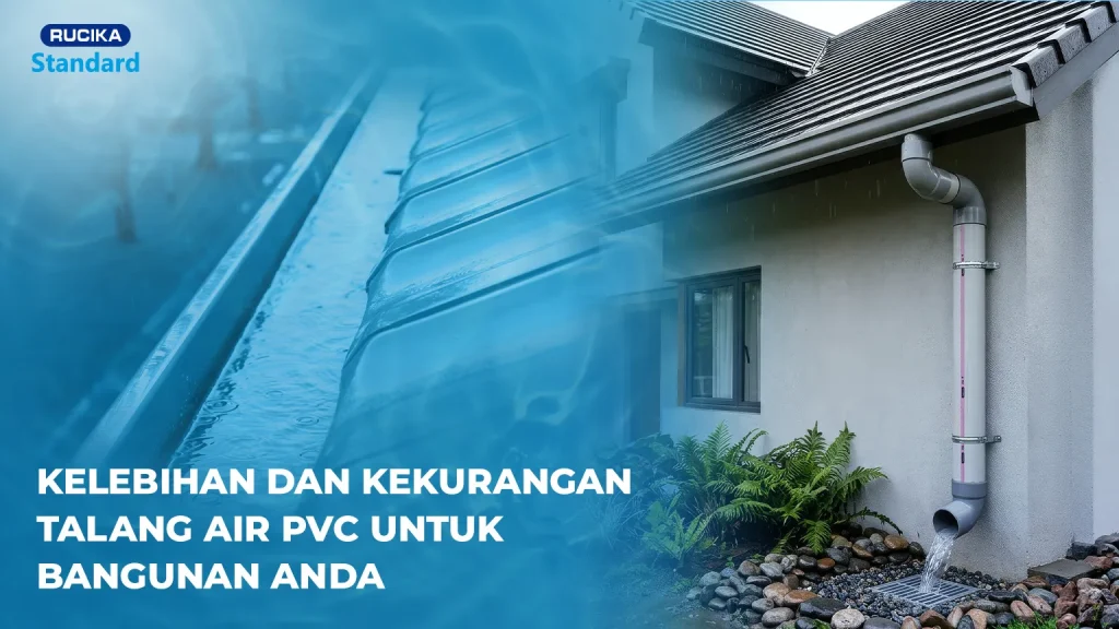 Gambar banner artikel kelebihan dan kekurangan talang air pvc
